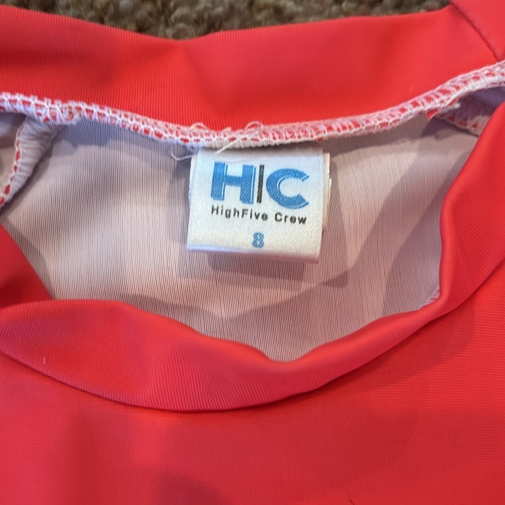 Kids Swim Rash Guard - Red - Picture 3 of 3